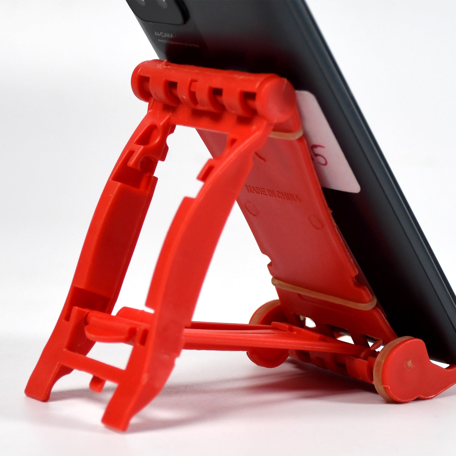 7352 Adjustable Foldable Plastic Square Mobile Stand Premium Mobile Stand Use For Home , Office & Multiuse DeoDap 7352 Adjustable Foldable Plastic Square Mobile Stand Premium Mobile Stand Use For Home , Office & Multiuse DeoDap